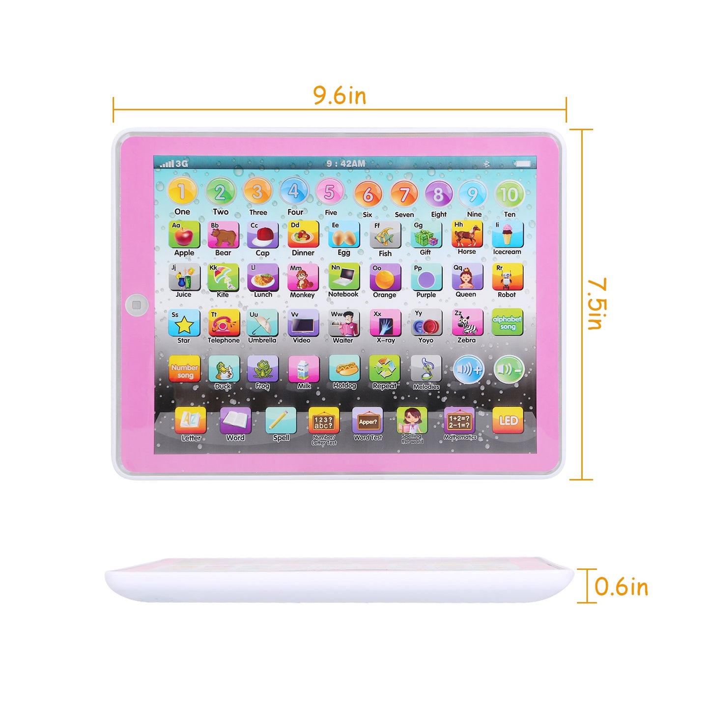 Educational Learning Tablet Toy for Kids Ages 2-7