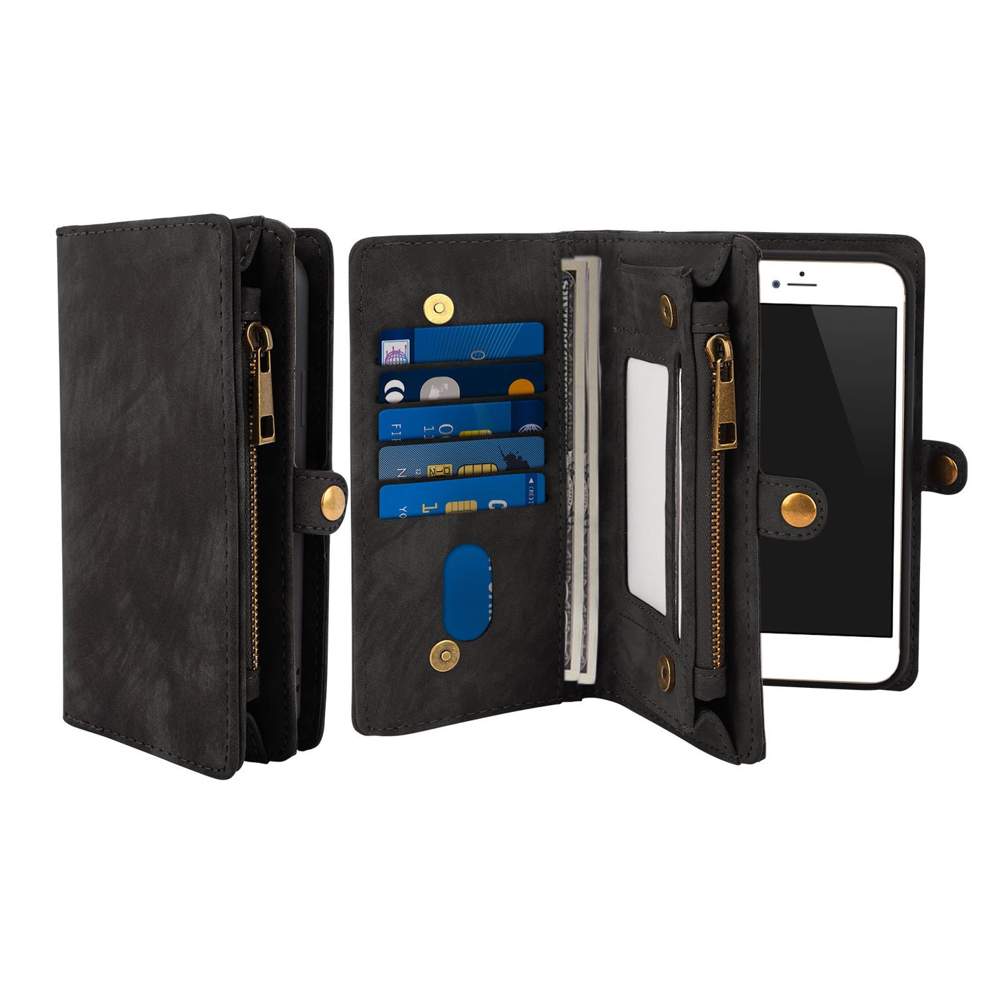 iPhone 6s Plus Wallet Case with Detachable Magnetic Cover
