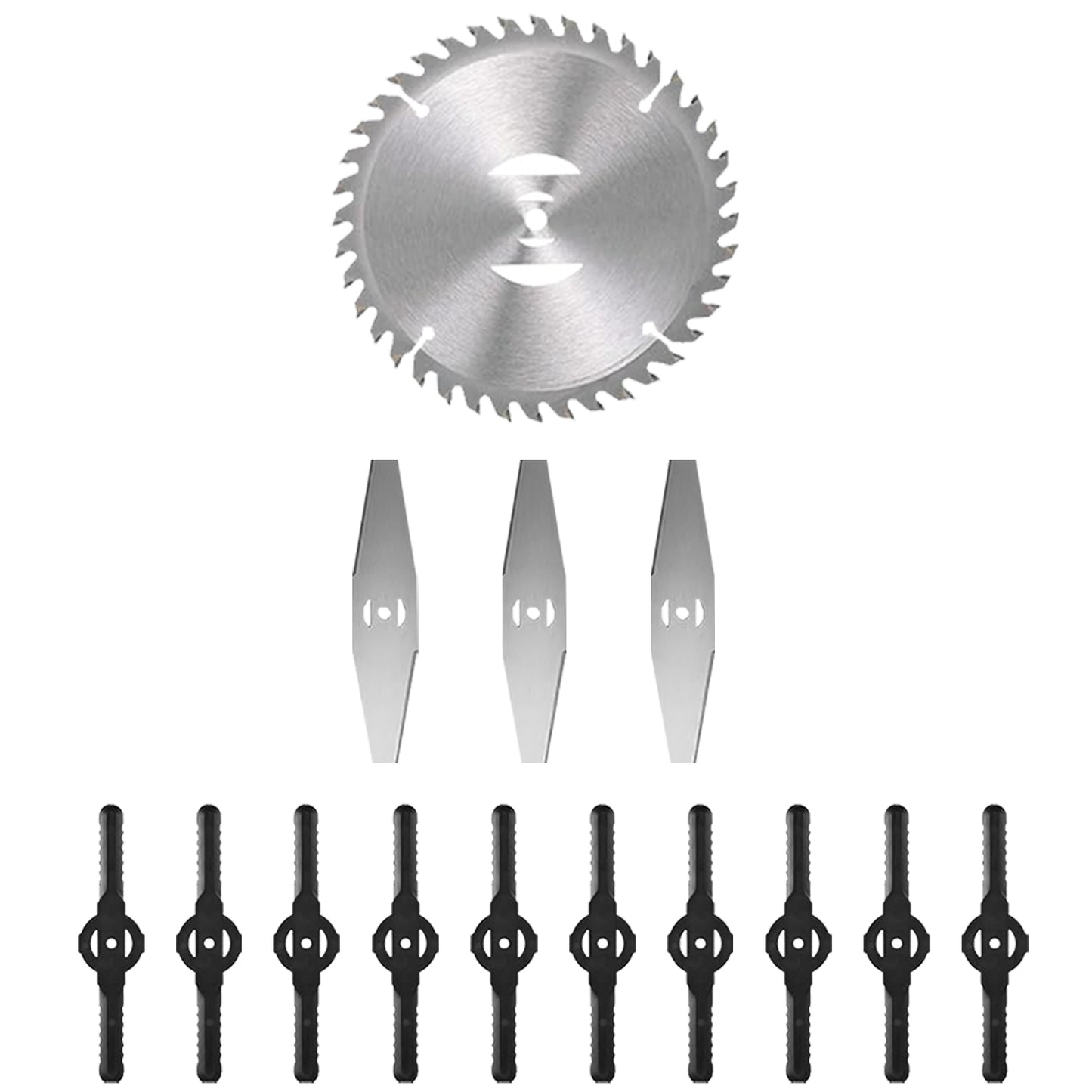 Grass Trimmer Blade Set - 14 Piece Replacement Accessory Kit