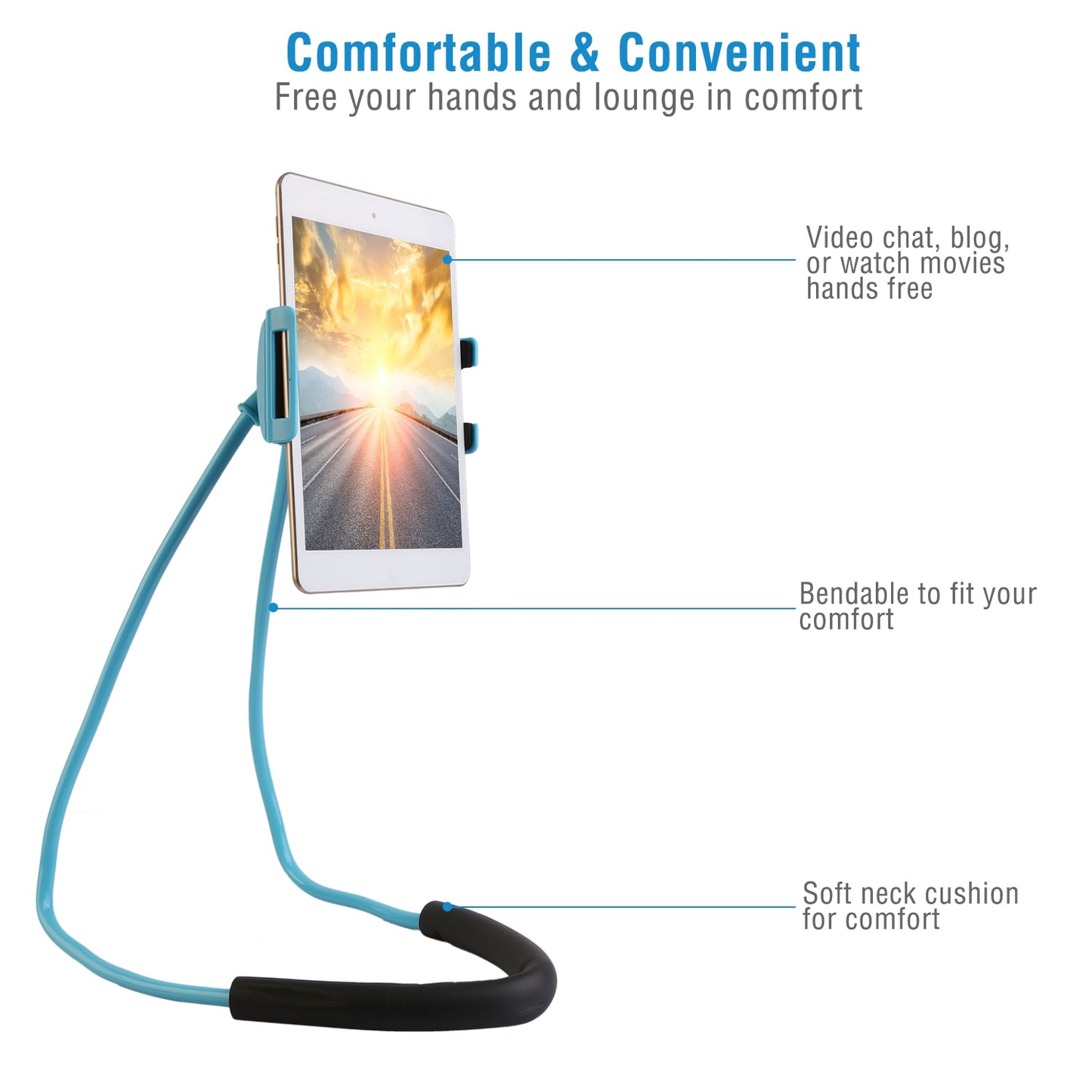 Flexible Gooseneck Phone Holder with 360° Rotation