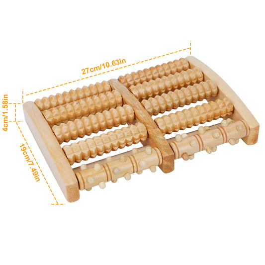 Wooden Foot Massage Roller