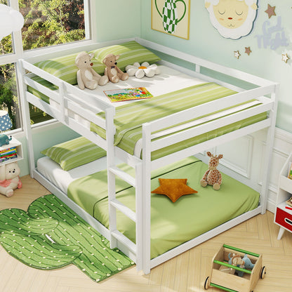 Full Over Full Bunk Bed Low-to-ground Bunk Bed