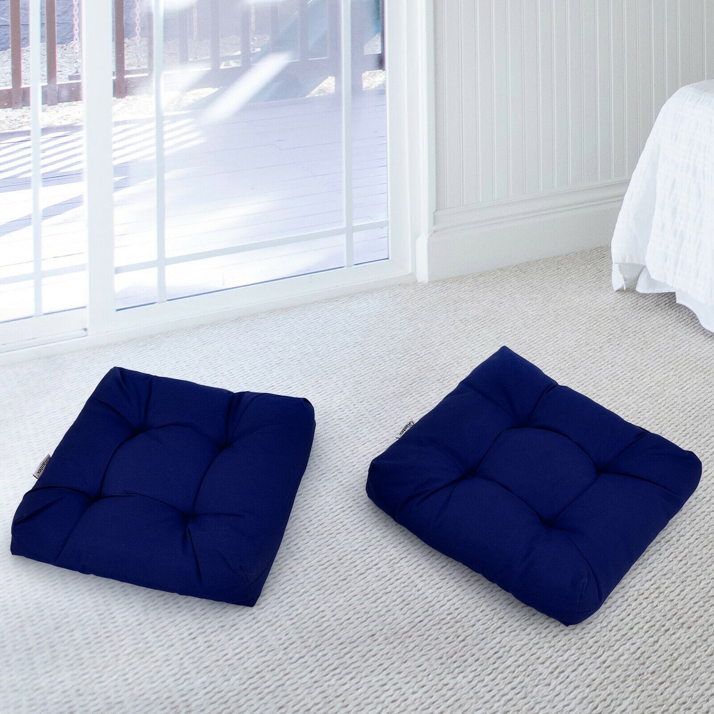 21x21 Inch Patio Chair Seat Cushion Pads - Indoor & Outdoor