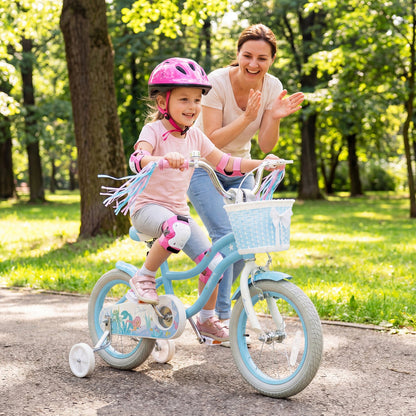 Kids Bike 12-20 Inch with Training Wheels & Basket