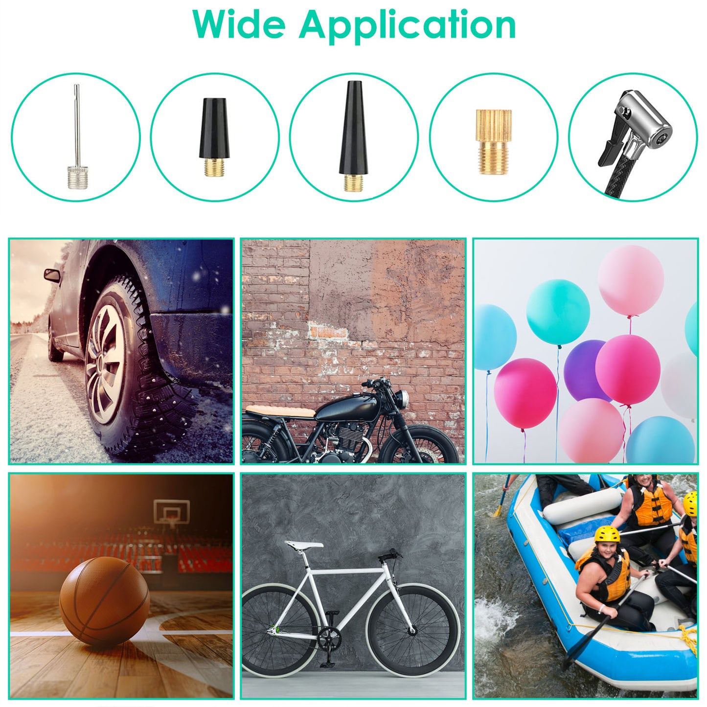 Portable Tire Inflator 150 PSI Wireless Air Compressor with LED