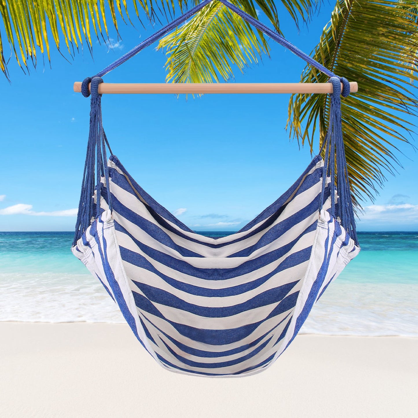 Hanging Hammock Chair with Pillows – 265 lbs Capacity