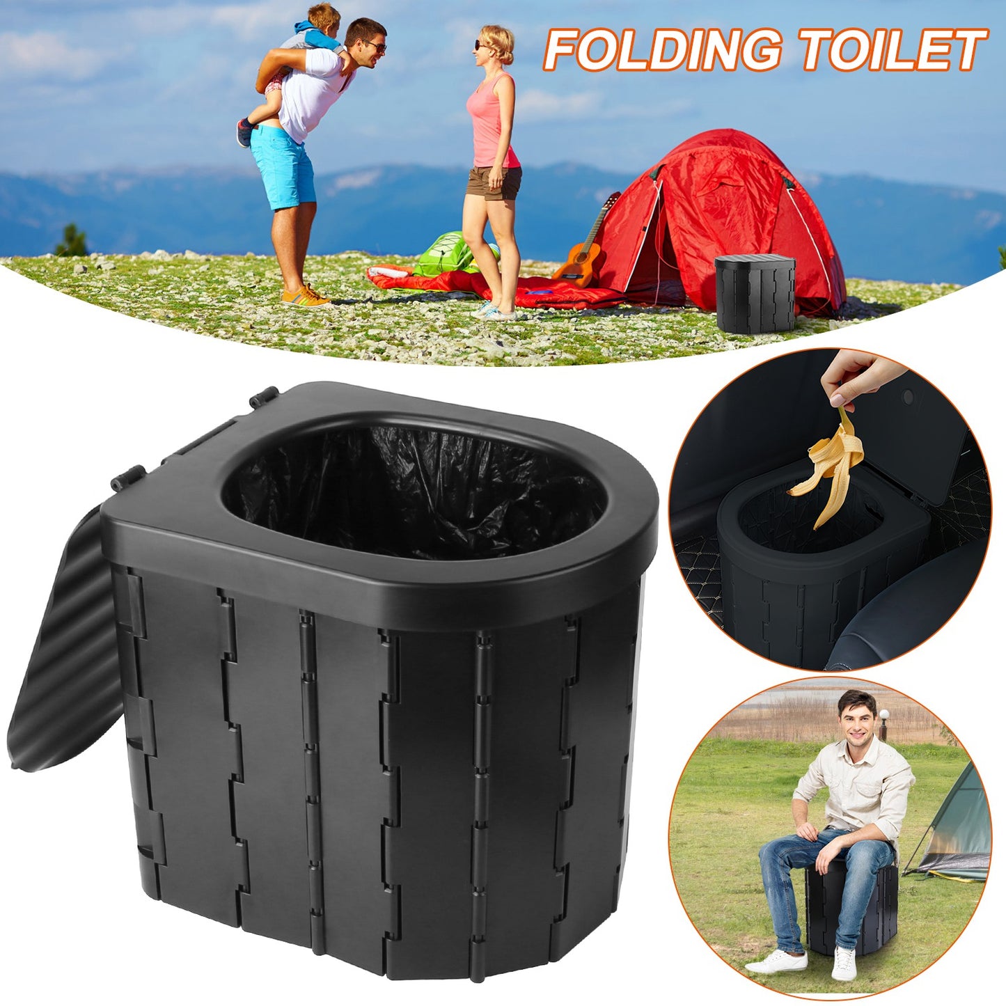 6.18 Gallon Trash Bags - 48 Count Black Unscented Liners