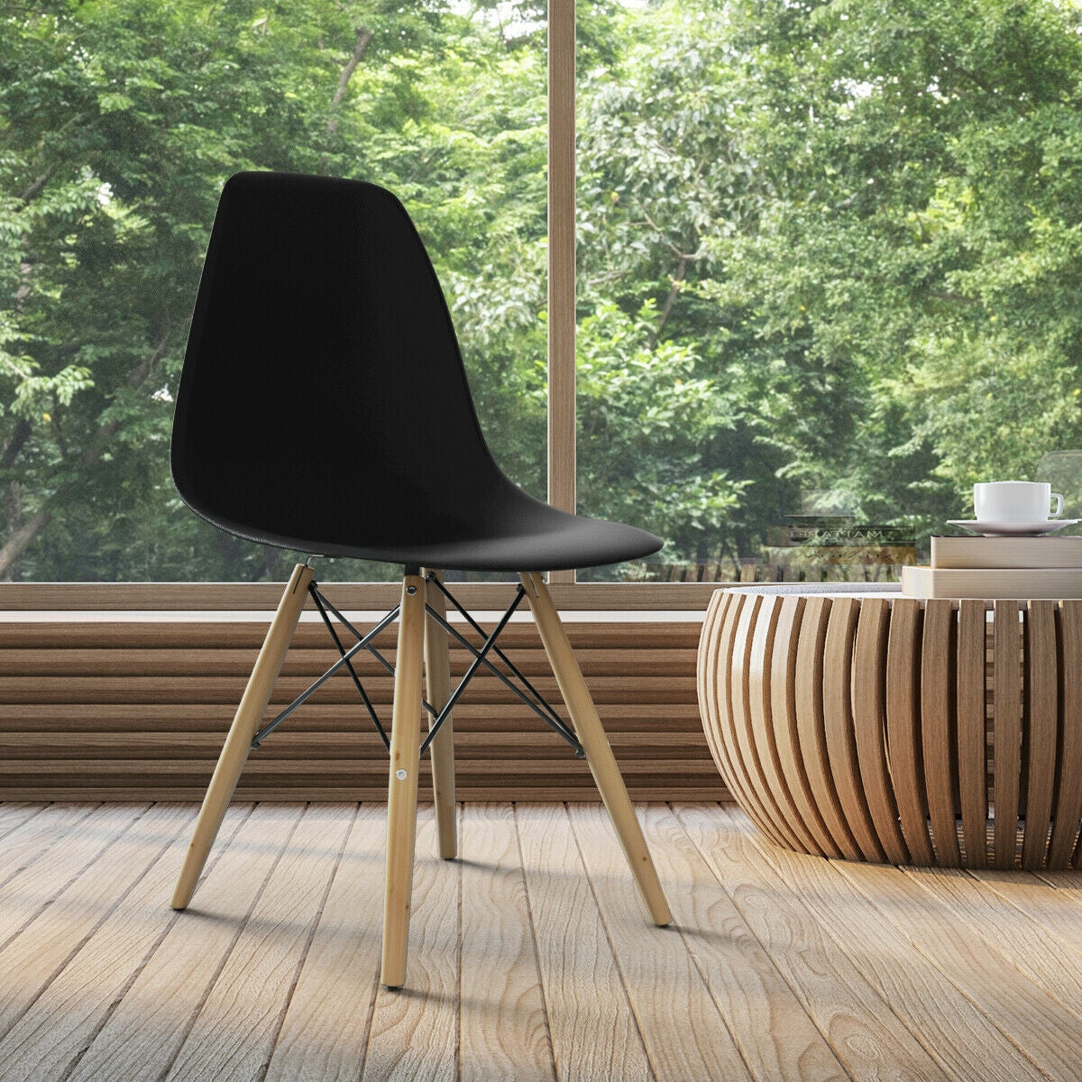 Mid-Century Modern Dining Side Chair Set of 2