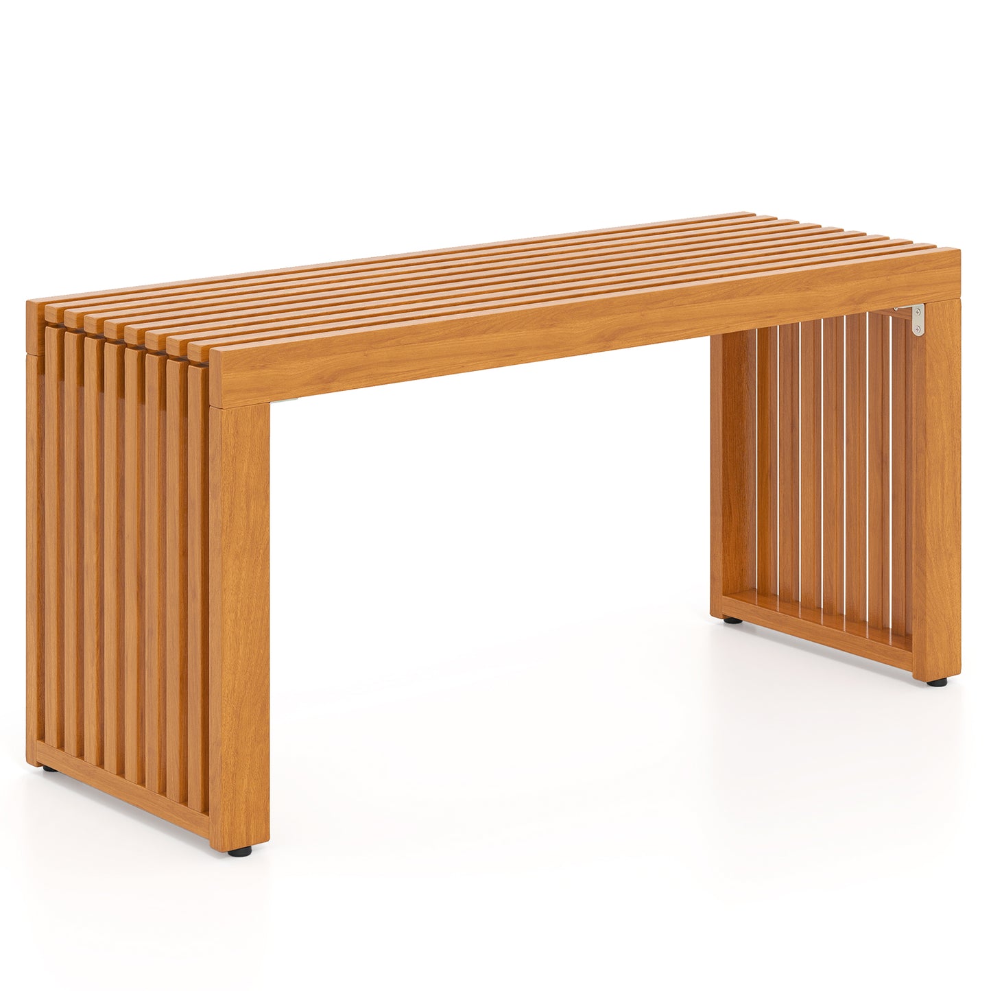 Acacia Wood Patio Bench 36 Inch Outdoor Loveseat