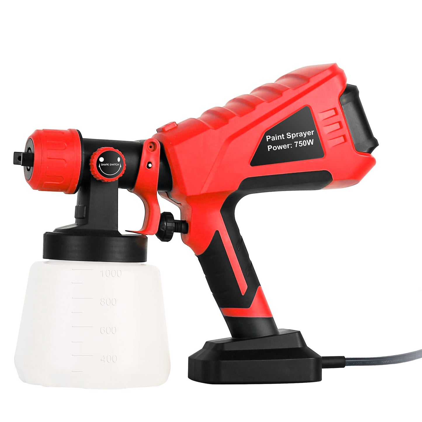 750W Electric Paint Sprayer with 3 Spray Patterns & 1000ML Cup