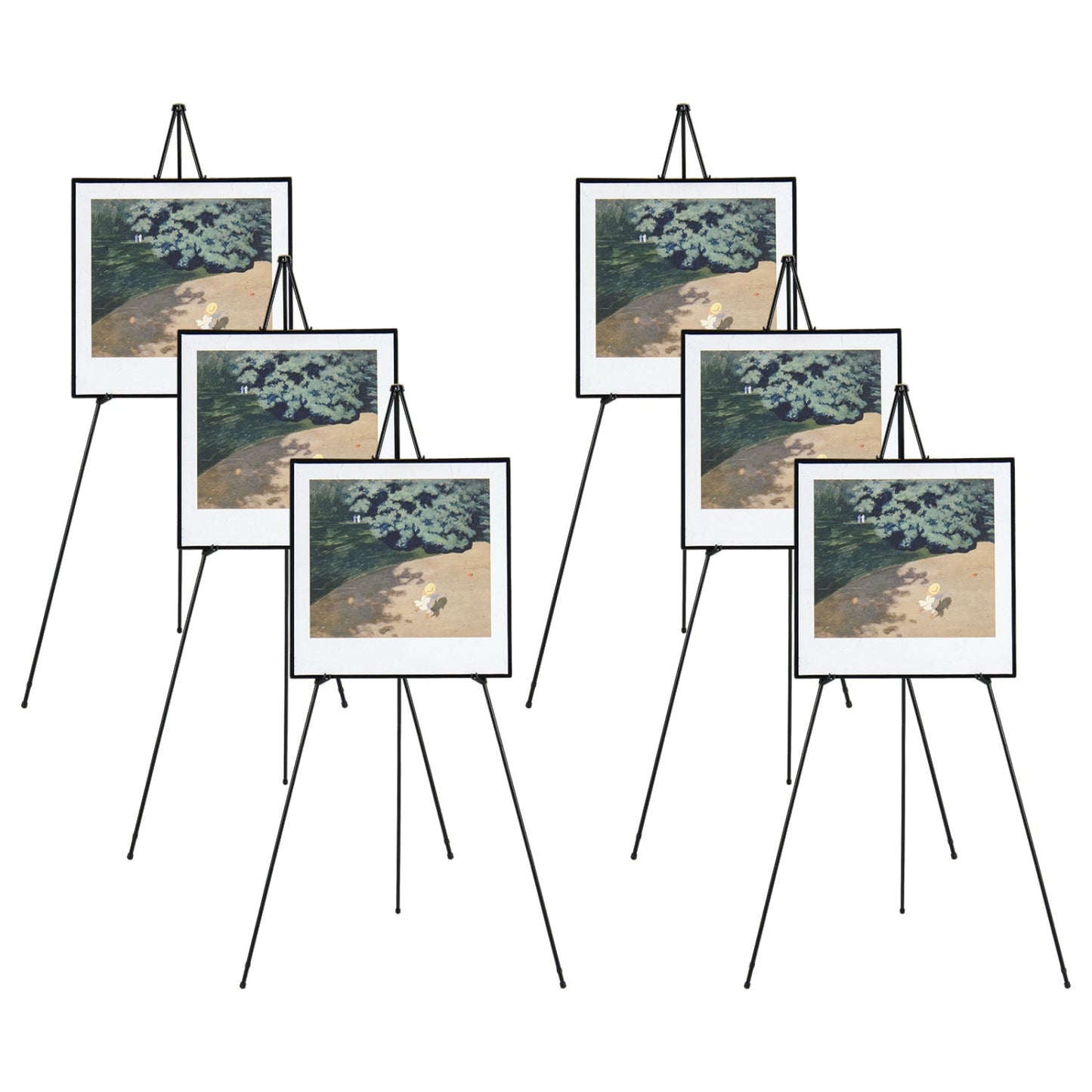 166 CM Metal Easel Stand Set 6-Pack
