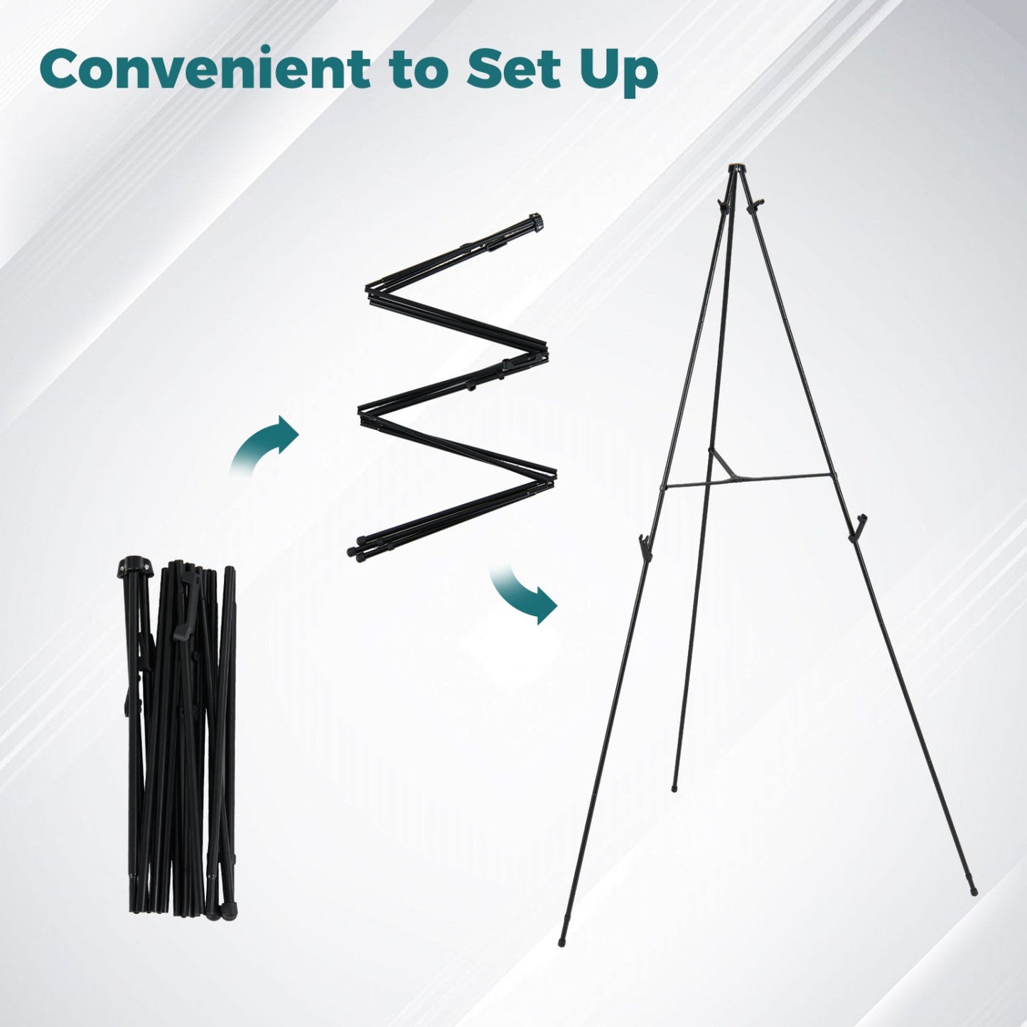 166 CM Metal Easel Stand Set 6-Pack