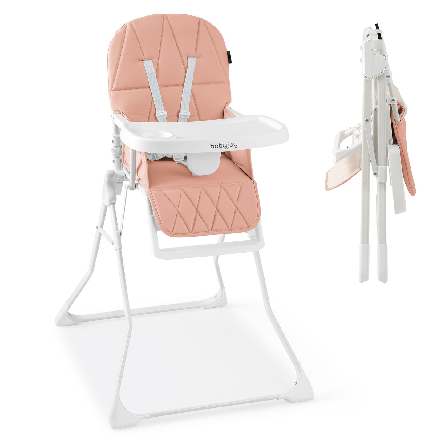 Compact Folding High Chair with Adjustable Tray