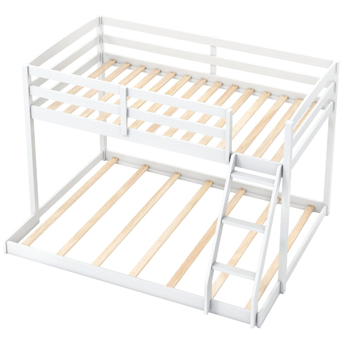 Twin Over Full Bunk Bed Low Floor Bunk Bed Frame