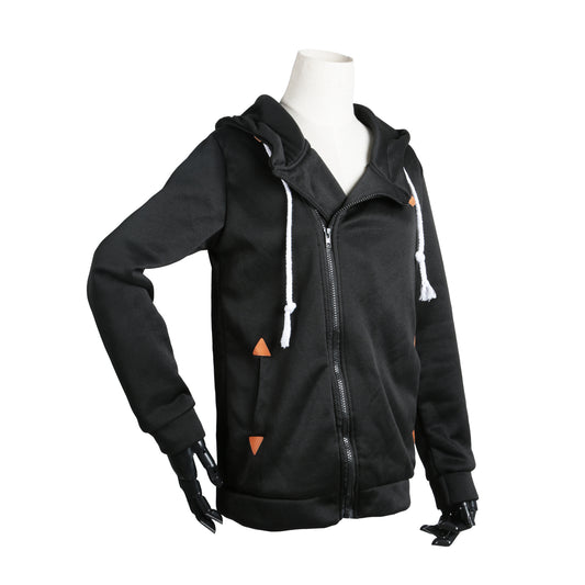 Ladies Full Zip-Up Hoodie Sweatshirt