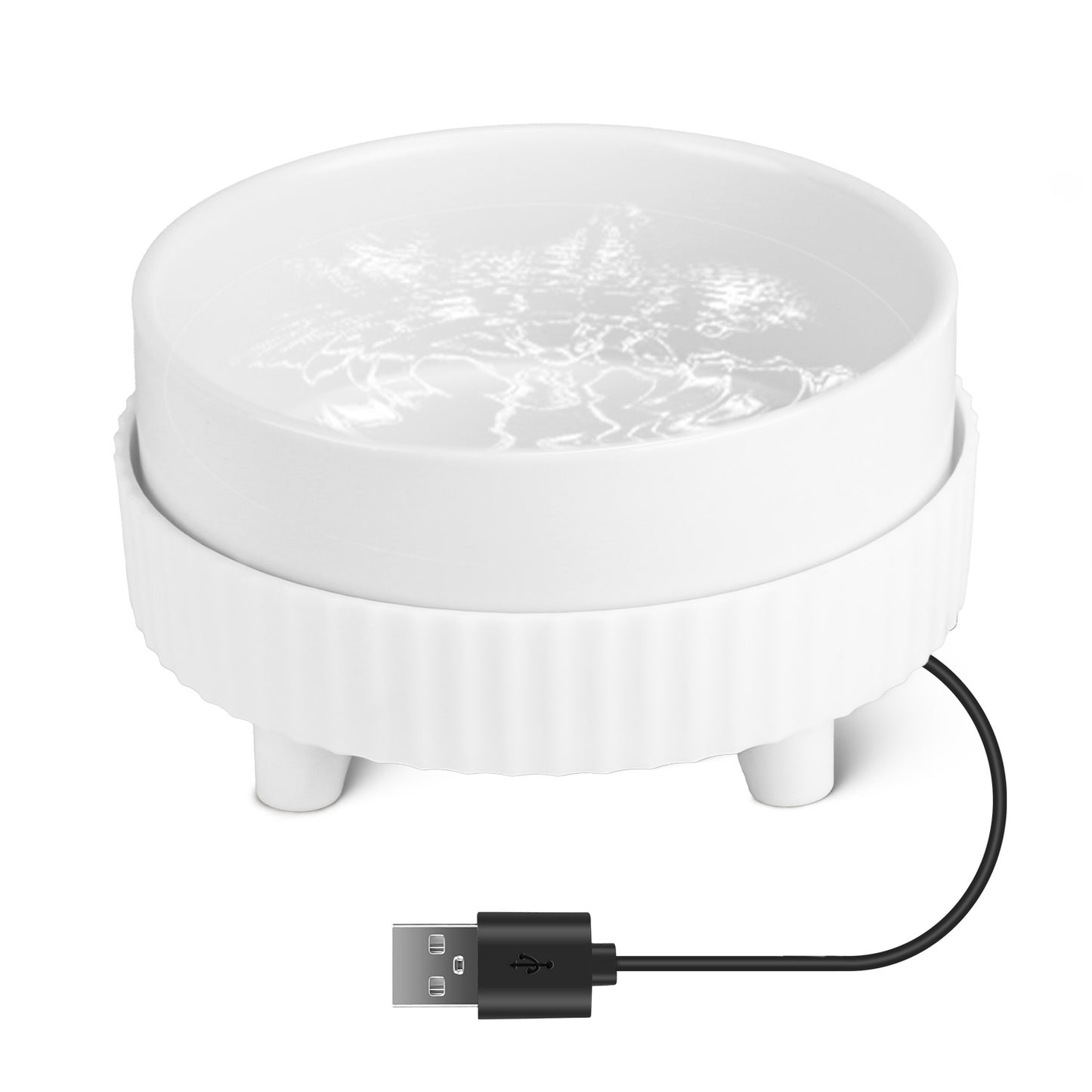 Heated Pet Water Bowl - USB Powered Ceramic Non-Freezing