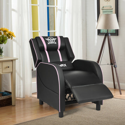 Gaming Recliner Chair with Massage and Footrest