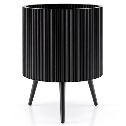 20-Inch Raised Metal Planter with Stand and Drainage Holes