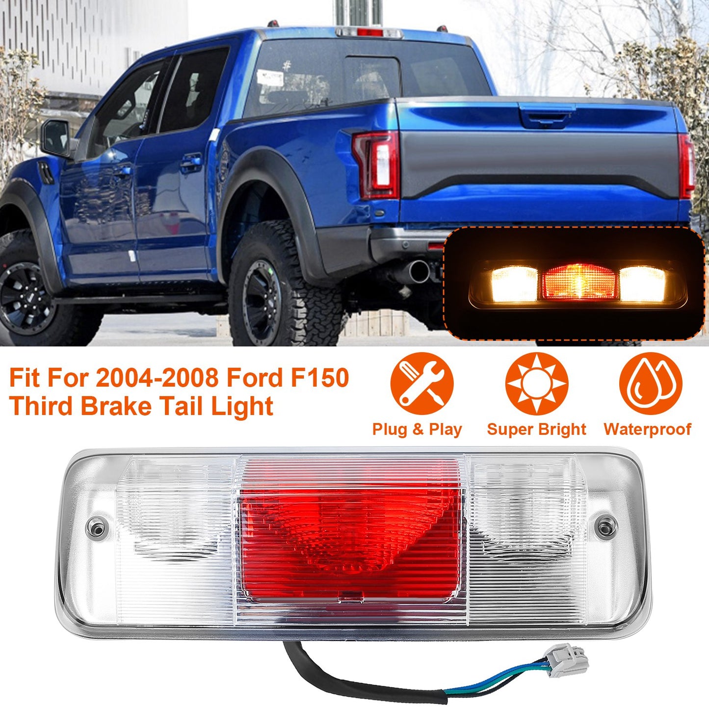 Third Brake Light for 2004-2008 Ford F150 LED Cargo Lamp