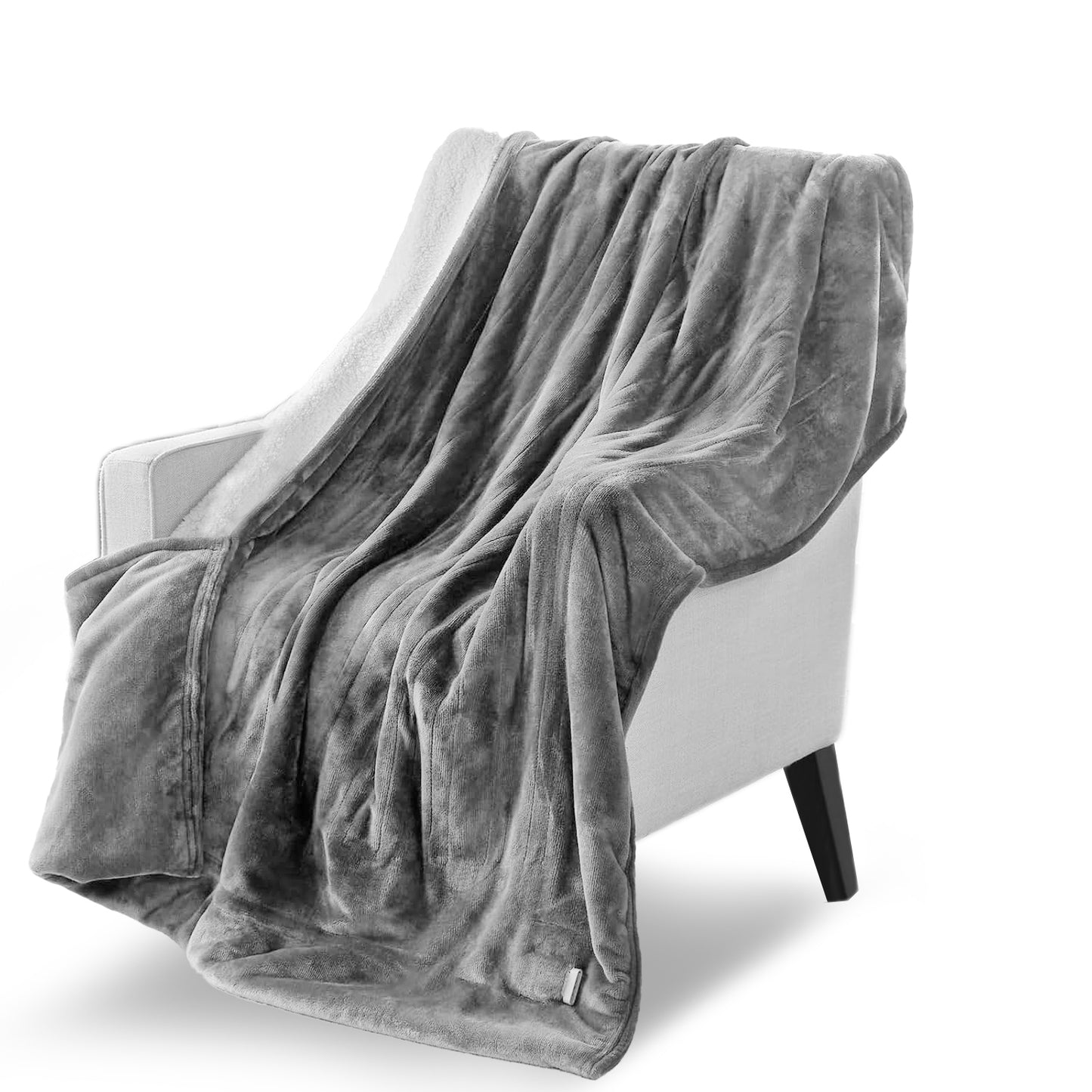 Electric Heated Fleece Blanket with Dual Controller King Size