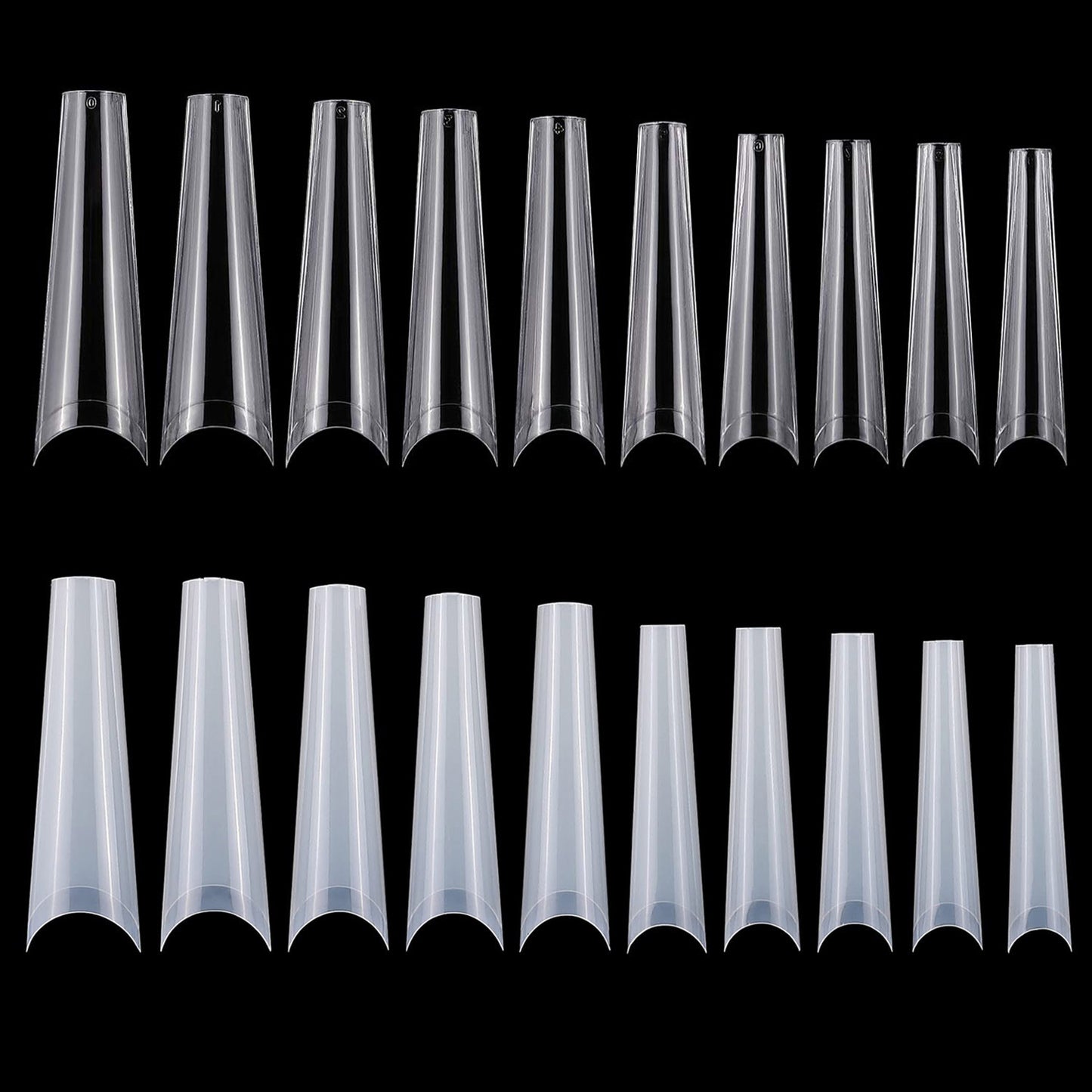 500Pcs DIY False Nail Tips C Curve