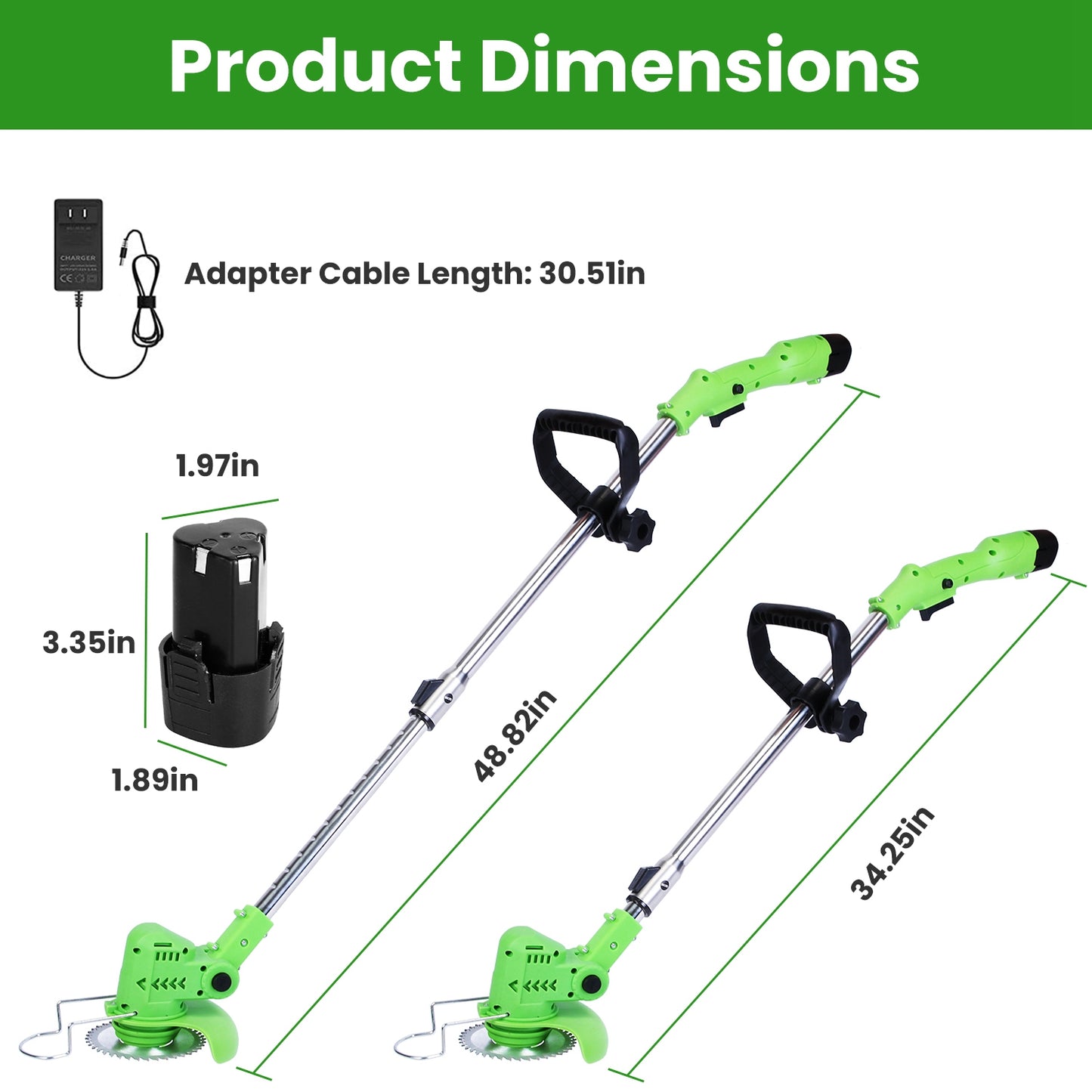 Grass Trimmer Blade Set - 14 Piece Replacement Accessory Kit