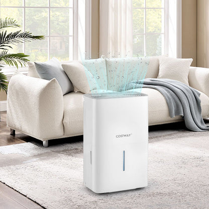 65 Pints Dehumidifier with 24H Timer and LED Display-White
