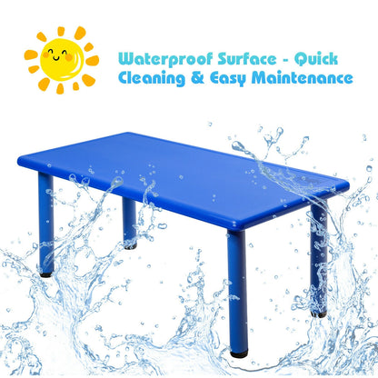 Kids Rectangular Plastic Activity Table for Learning & Play