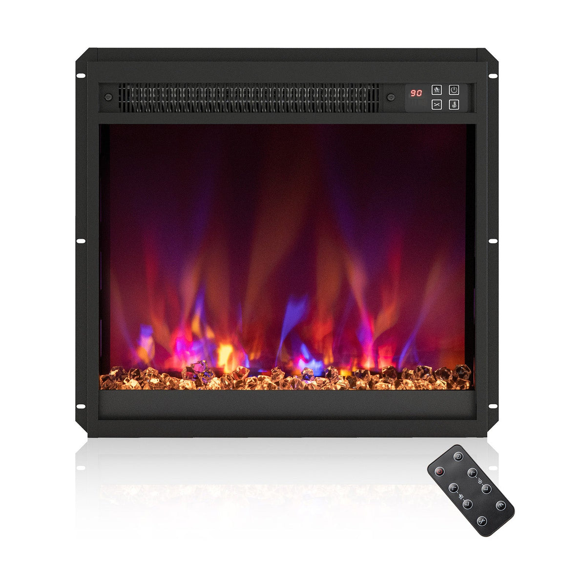 18/23/26 Inch 1500W Electric Fireplace Insert with Remote Control