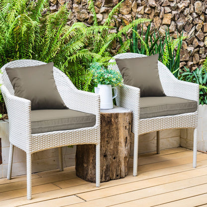 Outdoor Seat Cushion Set Waterproof Patio Furniture Cushion and Back Pillow Fade Resistant Deep Seat Set Chair Pad with Removable Cover for Chair Sofa