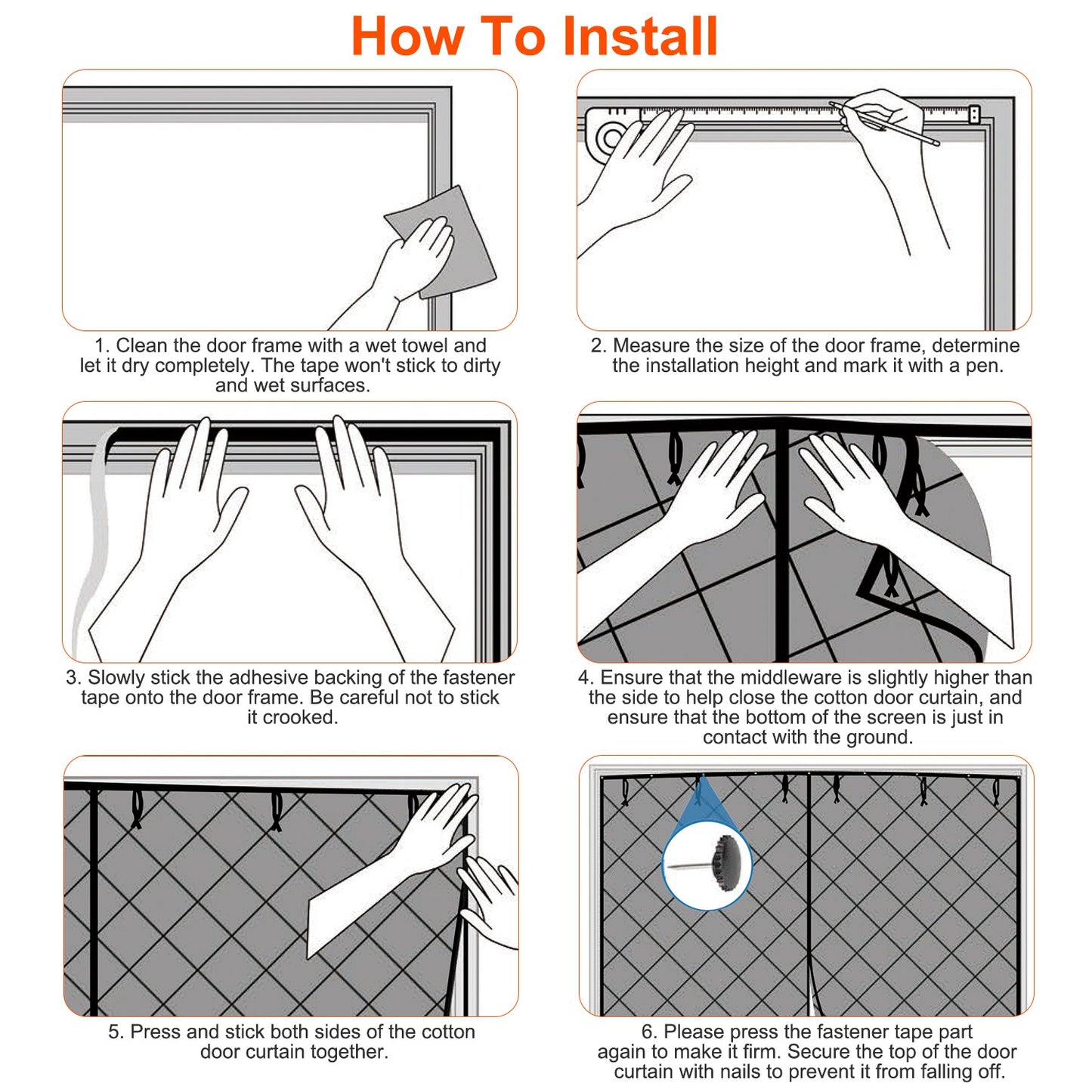Magnetic Thermal Insulated Garage Door Curtain 16x7 FT