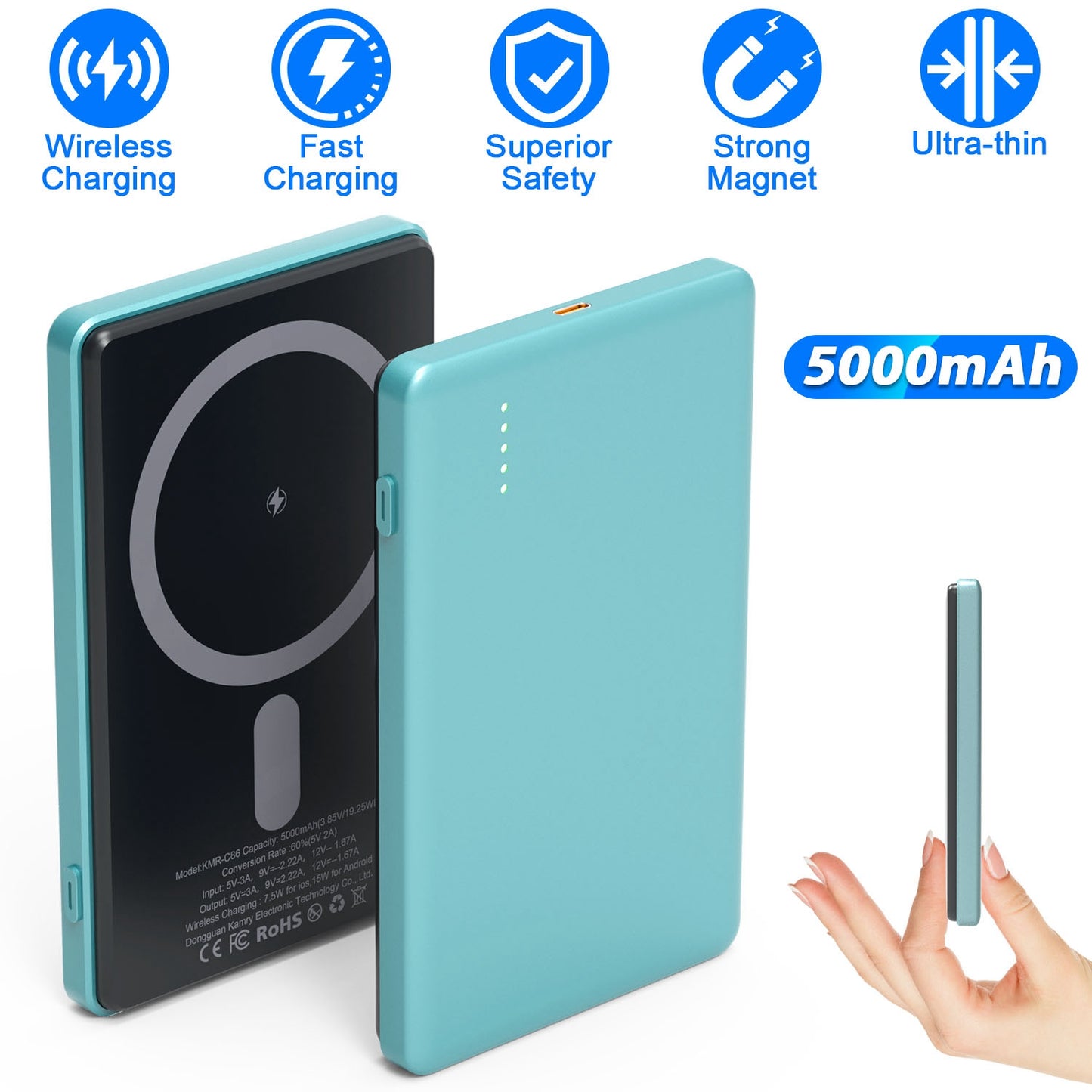 MagSafe Wireless Power Bank 5000mAh with PD20W Fast Charging