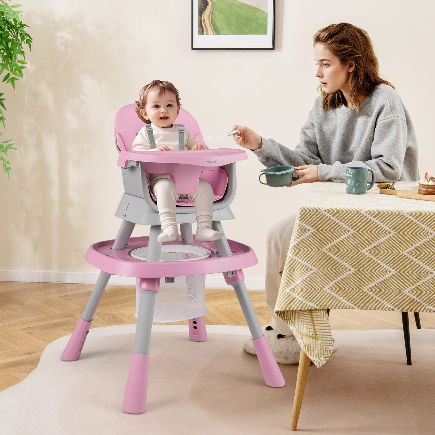 16-in-1 Convertible High Chair with Activity Center