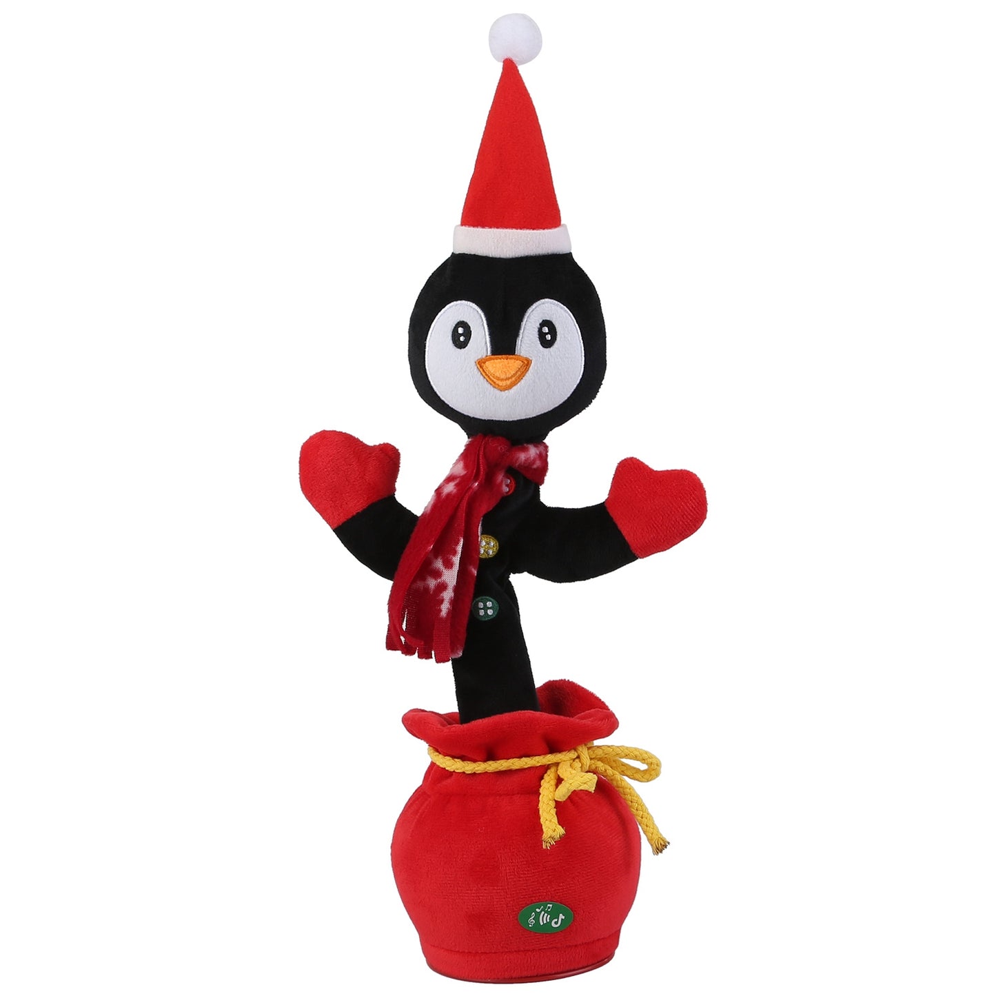 Dancing Christmas Plush Toy with Music, Lights & Recording