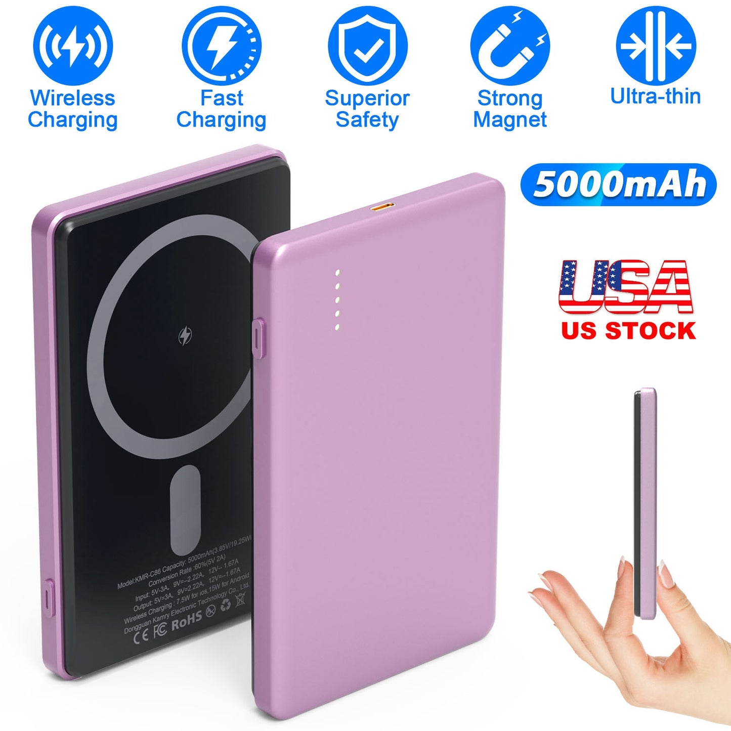 MagSafe Wireless Power Bank 5000mAh with PD20W Fast Charging