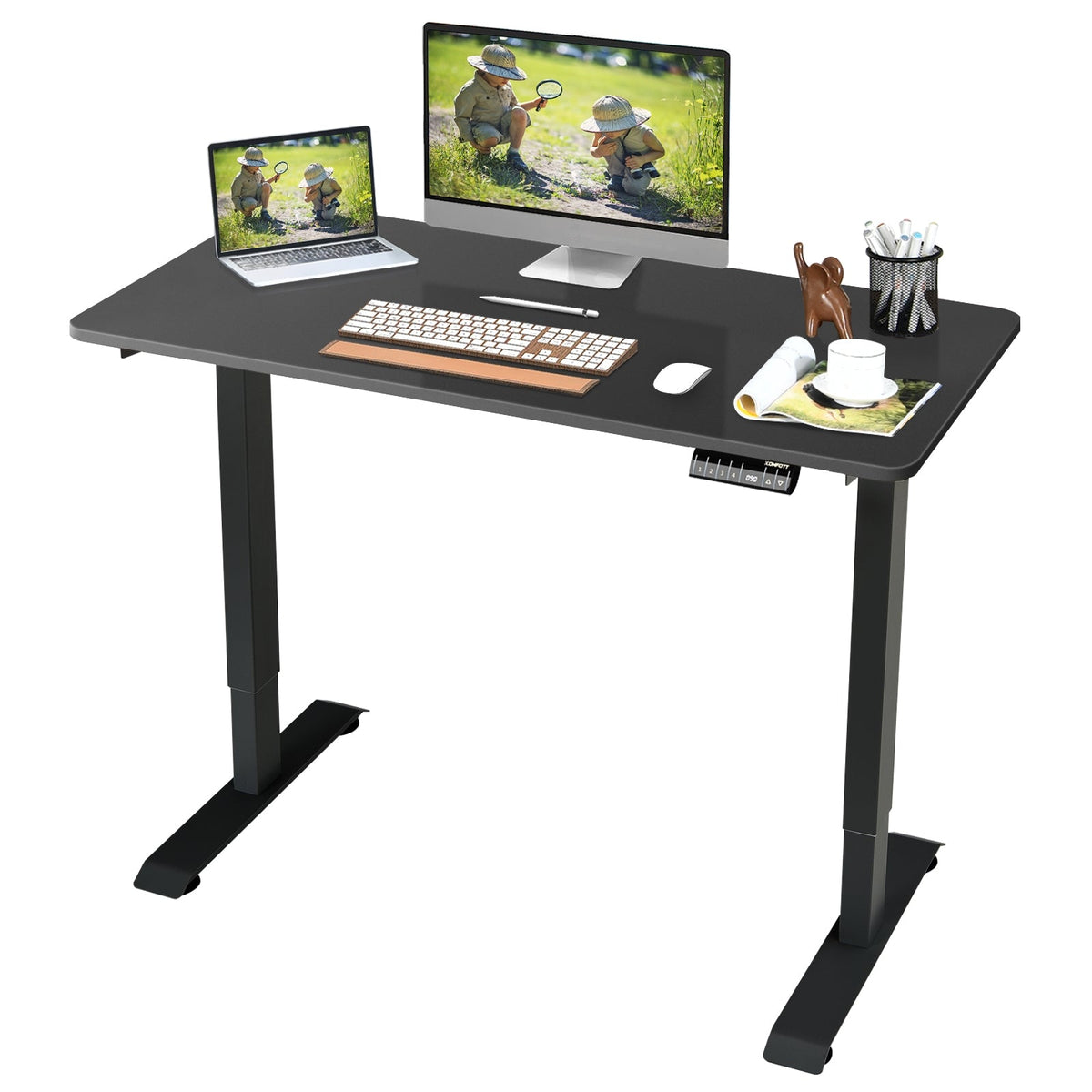Electric Height Adjustable Standing Desk with Memory Controller