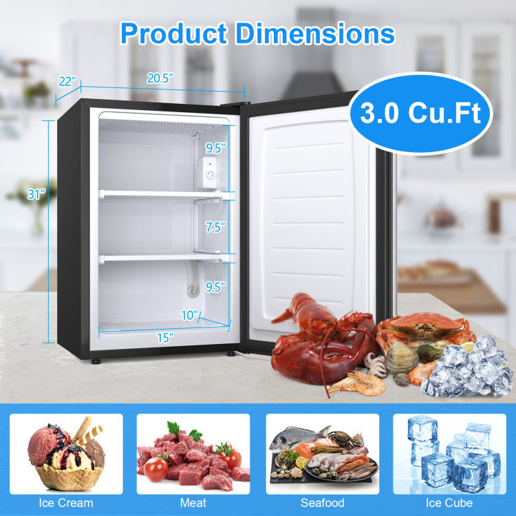 3 Cu. Ft Upright Freezer