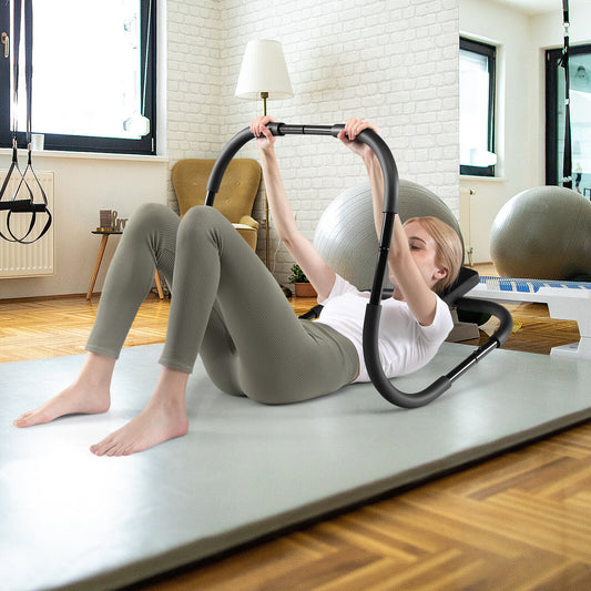 Portable AB Trainer with Headrest for Core Workouts