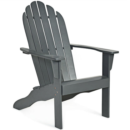 Acacia Wood Adirondack Chair with Ergonomic Design
