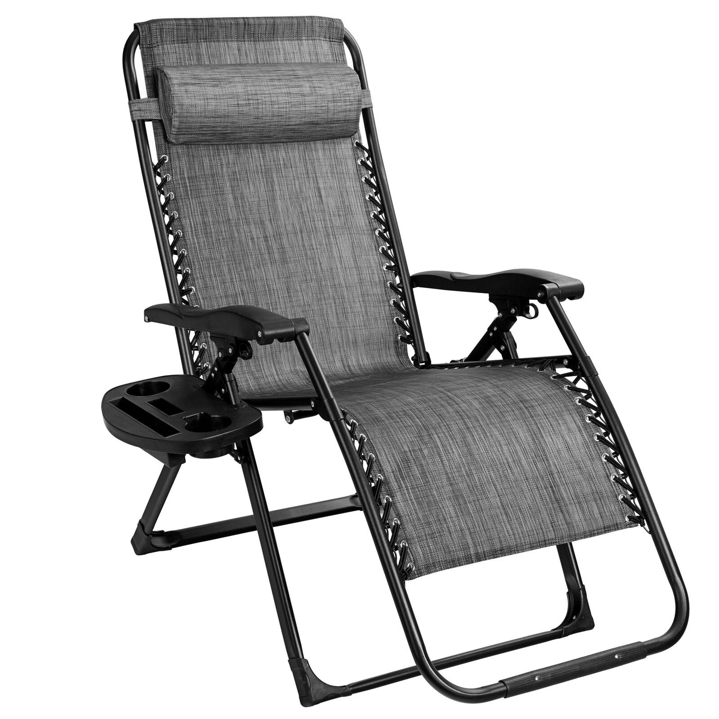 Oversized Zero Gravity Lounge Chair with Cup Holder - 500 lbs