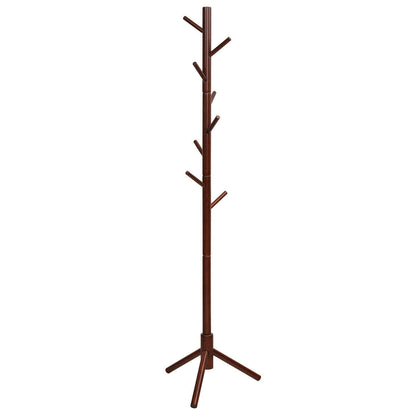 2 Heights Wooden Coat Rack with 8 Hooks