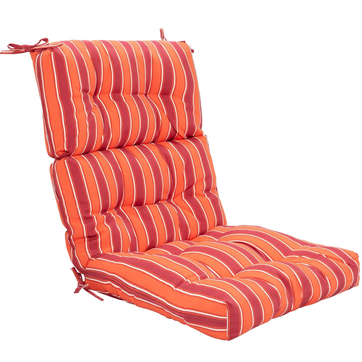 Tufted Outdoor Chair Cushion 44x22 Inch High Back Pad