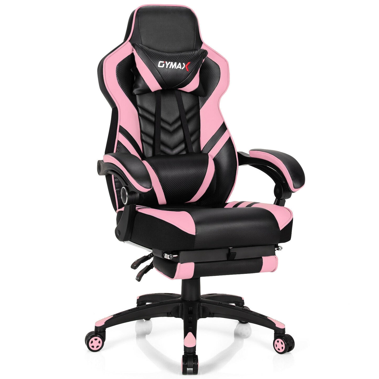 Gaming Chair with Footrest and Adjustable Backrest