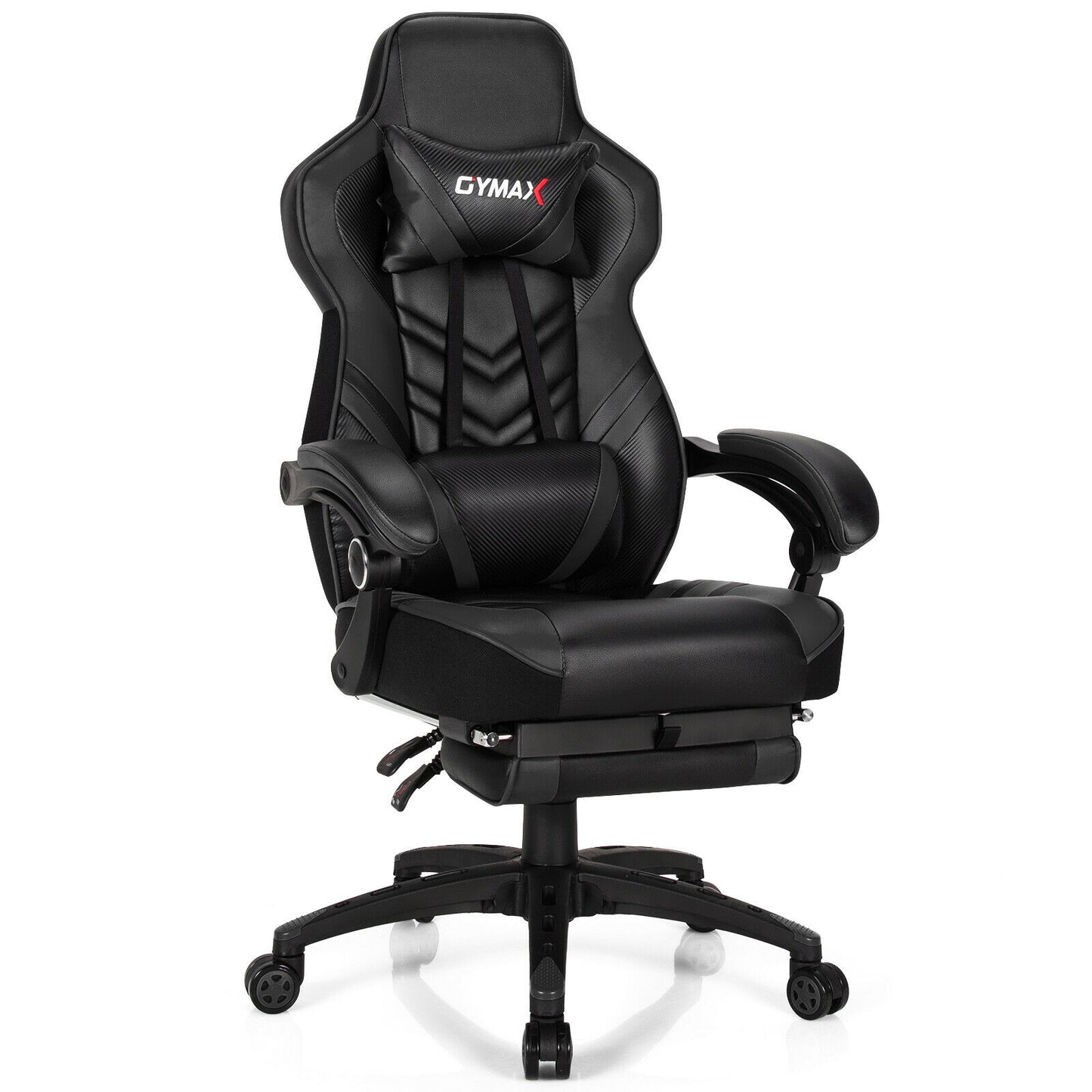 Gaming Chair with Footrest and Adjustable Backrest