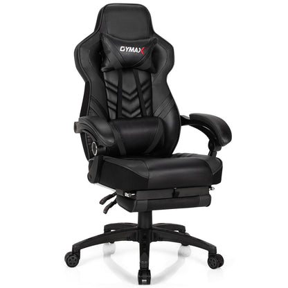 Gaming Chair with Footrest and Adjustable Backrest
