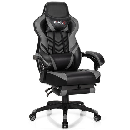 Gaming Chair with Footrest and Adjustable Backrest