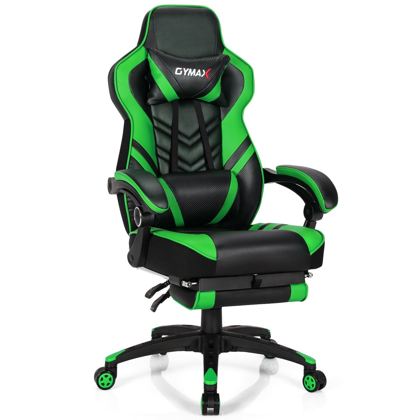 Gaming Chair with Footrest and Adjustable Backrest