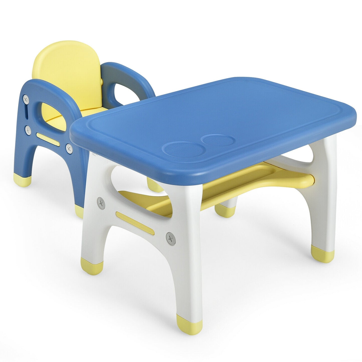 Kids Activity Table and Chair Set with Montessori Toys