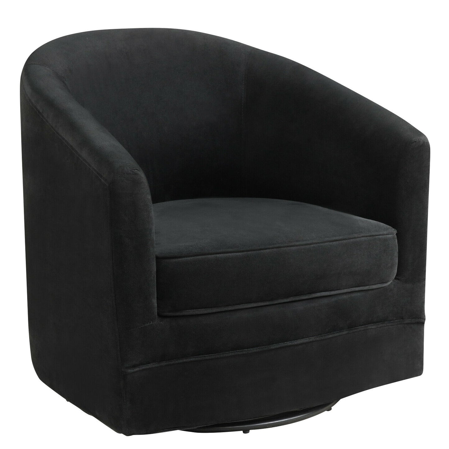 Swivel Barrel Accent Chair with 360-Degree Rotation