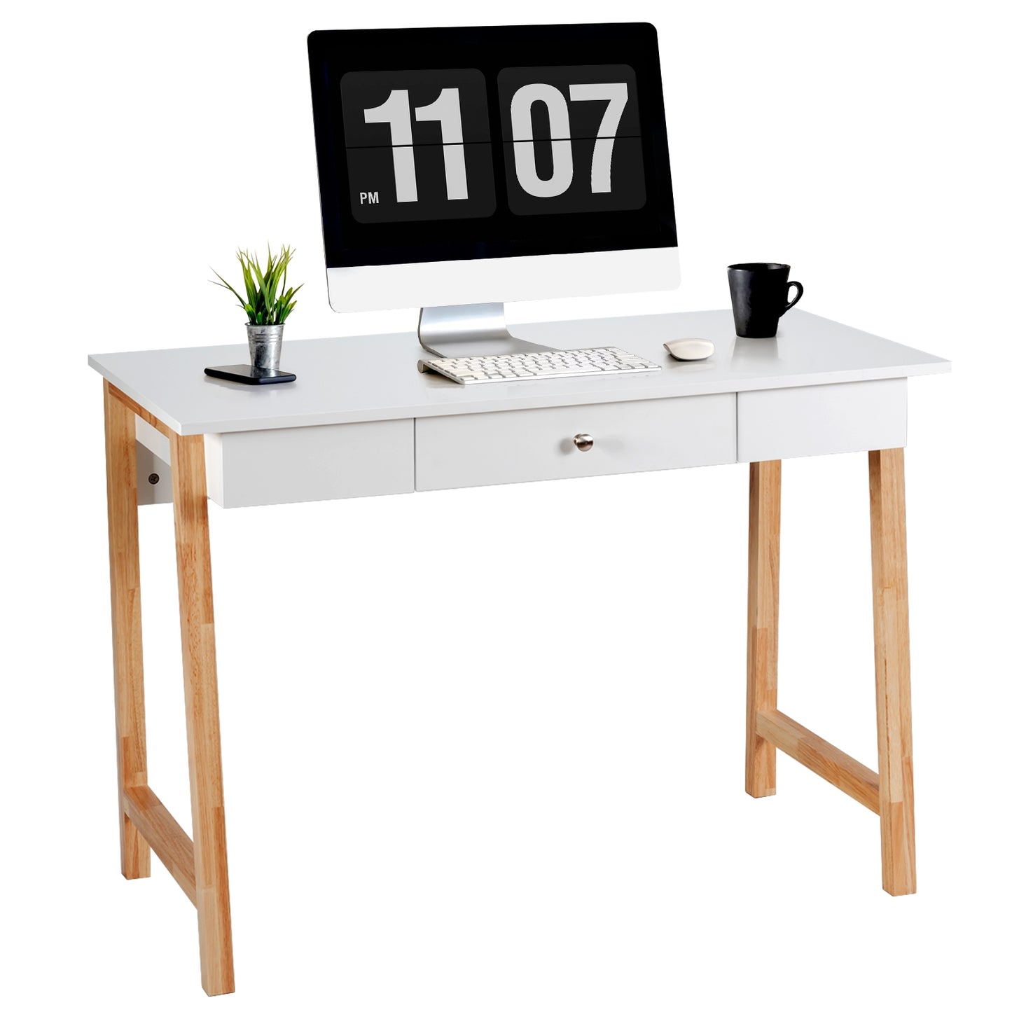 Writing Desk with Drawer - 42" Computer & Vanity Table